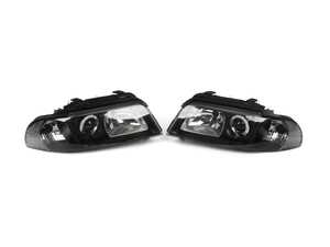 ES#3662948 - 341-1107P-U-H2C - European Xenon Headlight Set - Black - (NO LONGER AVAILABLE) - Ditch those stock headlights! Features black housings with clear reflectors. - Depo - Audi