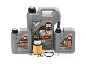 ES#4817984 - 2701800109KT12 - M274 / M264 Liqui Moly Special Tec LL Oil Service Kit (5w-30) - Includes Hengst filter and Liqui Moly Special Tec LL 229.5 Spec oil - Assembled By ECS - Mercedes Benz