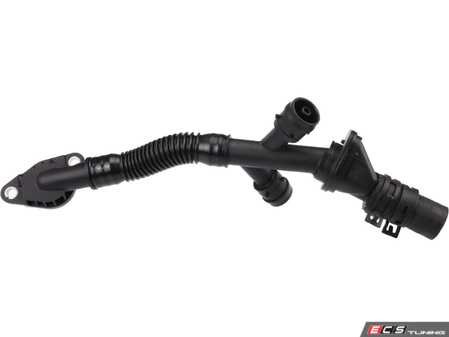 ES#4932424 - 13717848152R - PCV Hose Assembly - Left (Cylinders 5-8) - Connects to the factory turbo inlet pipe - URO - BMW
