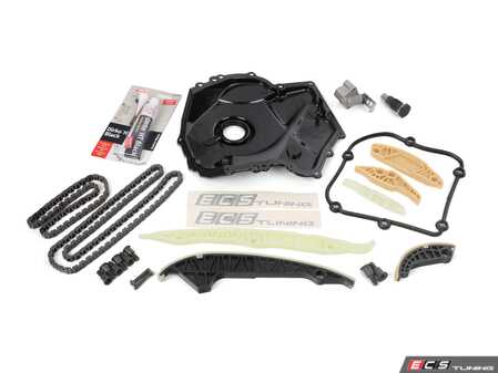 ES#4820538 - 06L103483AKT1 - Ultimate Timing Chain Kit - Includes chains, tensioners, rails, gasket sealant and all necessary hardware - Assembled By ECS - Volkswagen