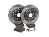ES#4057319 - 023938ecsKT - Rear Performance Brake Service Kit - 2-Piece - Comprehensive kit includes rotors, pads, sensor, and set screws - Upgrade your brake system with ECS 2-piece rotors and ECS EP24 "Enthusiast Performance" brake pads! - Assembled By ECS - Audi