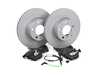 ES#4679991 - 34116855006PKT - Performance Front Brake Service Kit - Plain - Featuring ECS V5 Performance Brake Rotors and ECS EP24 "Enthusiast Performance" brake pads. - Assembled By ECS - BMW