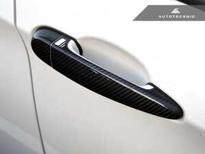 ES#4932585 - BM-0365WO - Carbon Fiber Door Handles (4 Door) Without Keyhole - Looking to refresh your exterior styling or complete a full carbon fiber package? These Autotecknic door handles are an ideal choice. - AUTOTECKNIC - BMW