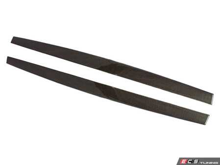 ES#4615982 - F8XCFSIDESPL - Carbon Fiber Side Skirt Extensions - M Performance Style - Enhance the sporty styling of your F8X M3/M4 with Suvneer's carbon fiber side skirt extensions! - Suvneer - BMW