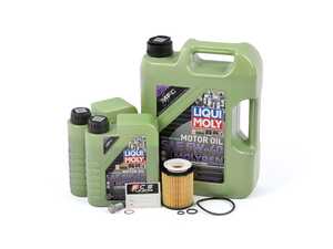 ES#4642851 - 2701800109KT6 - Liqui Moly Molygen Oil Service Kit (5w-40) - Includes Hengst filter and Liqui Moly Molygen New Generation 229.5 Spec oil - Assembled By ECS - 