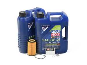 ES#3613102 - 99610722560KT3 - Liqui Moly Synthoil Oil Service Kit (0w-40) - Includes Hengst filter and Liqui Moly Synthoil Energy A40 Spec oil - Assembled By ECS - Porsche