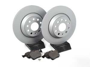 ES#4845581 - MK7GLIRBSKT - Rear Brake Service Kit (300x12) - Featuring Zimmermann rotors and ECS DD23 Daily Driver ceramic pads - Assembled By ECS - Audi Volkswagen