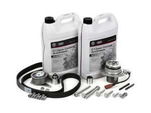 ES#4899918 - 04L109243SKT - Timing Belt Kit - Professional kit to service your timing belt and water pump - includes metal impeller water pump! - Assembled By ECS - Volkswagen