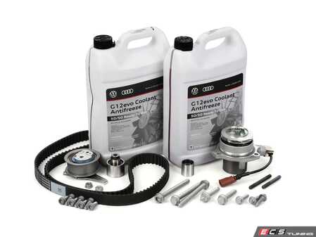 ES#4899918 - 04L109243SKT - Timing Belt Kit - Professional kit to service your timing belt and water pump - includes metal impeller water pump! - Assembled By ECS - Volkswagen