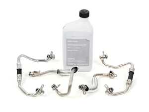 ES#4765883 - 11537558900KT2 - Turbo Coolant Line Kit  - Includes turbo coolant lines and 1 liter of coolant to make sure your turbos are getting the needed amount of cooling - Assembled By ECS - BMW