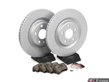 ES#4830812 - 8K0615601CKT2 - Rear Brake Service Kit - Featuring ECS V5 rotors and ECS DD23 "Daily Driver" ceramic pads. - Assembled By ECS - Audi