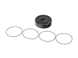 ES#4620211 - JHM-06L127025-06 - Billet HPFP Fuel Pump Cover  - Black - Easily enhance the look of your engine bay with a Billet HPFP Cover - JH Motorsports  - Audi Volkswagen