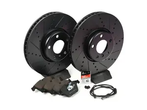 Performance Front Brake Service Kit (348x36mm) - Drilled & Slotted