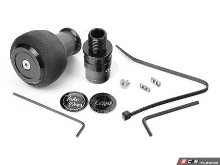 ES#4883401 - L152B - LEYO Nappa Manual Shift Knob - Black - No longer do you need to grab the dull shift knob which your next door grandpa also has - LEYO - Audi Volkswagen