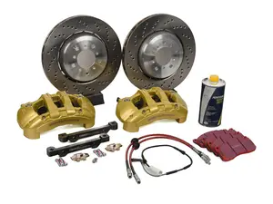 ECS BMW Performance 6-Piston Front Big Brake Kit - With EBC RedStuff Pads