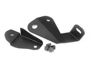 ES#4880959 - 601-0055 - E9x/E8x Driver Side Coolant Tank Brackets - Black Powder Coated - Allows you to relocate your factory coolant tank to the driver's side of the engine bay - Precision Raceworks - BMW