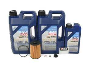 ES#4691167 - 11427583220G3KT - Liqui Moly Longtime High Tech Oil Change Kit
 - Includes 11 liters of Liqui Moly Longtime High Tech LL 5w-40 synthetic engine oil, Hengst oil filter and new drain plug - Assembled By ECS - BMW