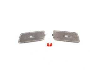 ES#2226233 - 5k0998002c - Rough Style Bumper Side Marker Set - Clear - Clean up the look of your GTI's front bumper - ECS - Volkswagen