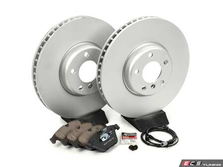 ES#4675727 - 34116898729KT3 - Front Brake Service Kit - Includes ECS V5 Rotors and ECS DD23 "Daily Driver" ceramic pads. - Assembled By ECS - BMW