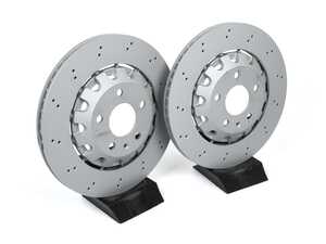 ES#4840345 - 8w0615601g15KT - Rear Cross-Drilled Brake Rotors - Pair (330x22mm)  - Restore the stopping power in your RS5! - Zimmermann - Audi