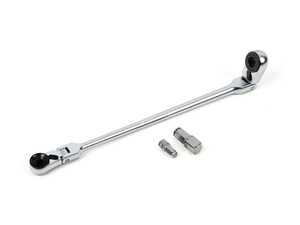 ES#4920128 - HBR1046A - Dual Flex Head 1/4" & 10mm Ratchet With Removable Drives - Featuring low profile heads with 180 degress of articulation - Includes 1/4" and 3/8" square drive adapters - VIM Tools - Audi BMW Volkswagen Mercedes Benz MINI Porsche