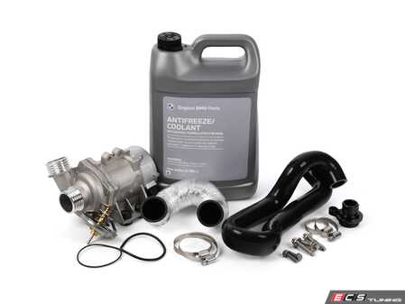 ES#4172080 - 11517586925KT15 - Ultimate Performance Water Pump And Thermostat Kit - Includes a 74c race thermostat, Pierburg water pump, and ECS silicone hoses - Assembled By ECS - BMW