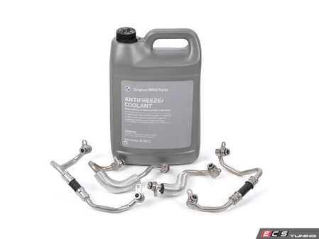 ES#4765882 - 11537558900KT3 - Turbo Coolant Line Kit  - Includes all four coolant lines and 1 Gallon of Genuine BMW coolant. - Assembled By ECS - BMW