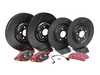ES#4818713 - 4H0615301AN-XSKT - Performance Front And Rear Brake Service Kit  - Featuring ECS V5 Dimpled and Slotted rotors and EBC Redstuff Brake pads - Assembled By ECS - Audi