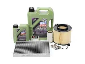 ES#4821608 - 8W0133843CKT2 - 40k Service Kit - This kit feature Hengst Charcoal Lined Cabin Air Filter, Air Filter, Bosch spark Plugs, Liqi-Moly MolyGen 5w-40 Oil, and Rein drain plug - Assembled By ECS - Audi