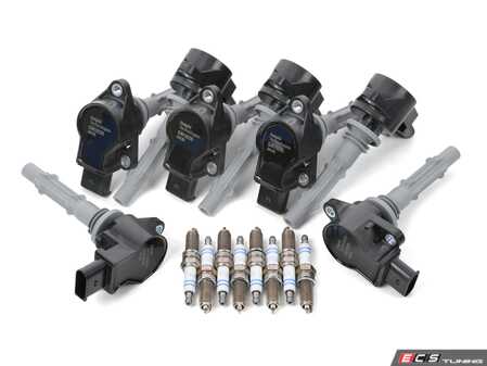 ES#4745284 - 2729060060KT7 - Ignition Service Kit  - Set of eight Bosch plugs and Delphi ignition coils for Mercedes M273 V8 engines. - Assembled By ECS - Mercedes Benz