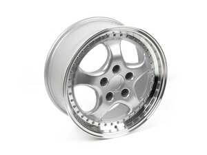 ES#4940675 - esm014sl185130KT - 18" ESM-014 Wheels - Staggered Set Of Four - 18x8/ET50 18x9.5/ET47 5x130 71.6CB - Silver/Machined Lip - ESM Wheels - Porsche