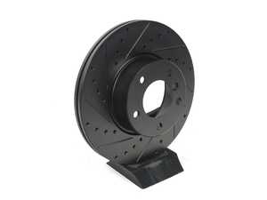ES#5457323 - 34116792219KT5 - Performance Front Brake Service Kit - Featuring ECS V5 drilled & slotted rotors and ECS EP24 "Enthusiast Performance" pads. - Assembled By ECS - BMW