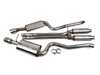ES#3175541 - 252596 - Cat-Back Exhaust System - 2.5" T-304 Stainless Steel exhaust system with dual Borla mufflers - Techtonics Tuning - Audi