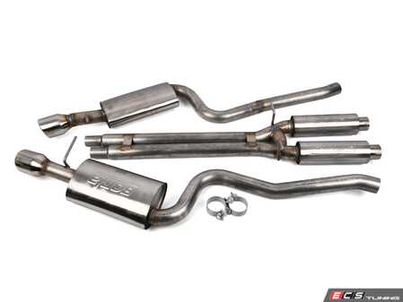 ES#3175541 - 252596 - Cat-Back Exhaust System - 2.5" T-304 Stainless Steel exhaust system with dual Borla mufflers - Techtonics Tuning - Audi