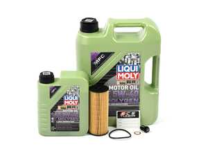 ES#4766023 - 2781800009KT15 - M133 Liqui Moly Molygen Oil Service Kit (5w-40) - With ECS Magnetic Drain Plug - Includes Hengst filter and Liqui Moly Molygen New Generation MB 229.5 Spec oil - Assembled By ECS - Mercedes Benz