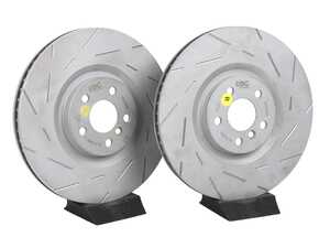 ES#4907930 - USR2221 - Ultimax USR Sport Front Brake Rotors - Slotted - Pair 14.17" (360x30) - The Uniquely created blade slot design helps to remove hot gases from the braking zone in a quick and efficient way - EBC - BMW MINI