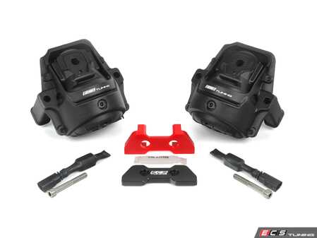 ES#4876601 - 039803LA01EBKT - 60A Solid Rubber OEM+ Engine Mount Kit & Transmission Mount Bushing Insert Kit - 60A Durometer solid rubber that eliminates the soft and leak prone factory engine mounts paired with decreased transmission mount slop for better drivetrain response! - Enthusiast Bundles - Audi