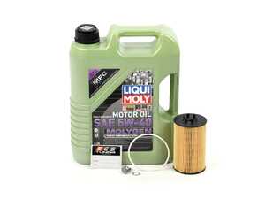 ES#4642823 - 0001803009KT10 - M156 63AMG Liqui Moly Molygen Oil Service Kit (5w-40) - Includes Hengst filter and Liqui Moly Molygen New Generation 229.5 Spec oil - Assembled By ECS - Mercedes Benz