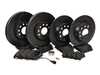 ES#4820169 - 1K0615301AA23KT - Performance Front & Rear Brake Service Kit - Featuring ECS V5 Slotted rotors and ECS EP24 Enthusiast Performance pads - Assembled By ECS - Audi