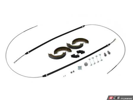 ES#4429998 - 34411158421PKT - Parking Brake Upgrade Kit - Everything you need to service and upgrade parking brake system - easier engagement for both parking and drifting - Assembled By ECS - BMW