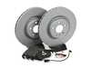 ES#4781617 - 8K0698301M2KT - Front Brake Service Kit - Featuring Zimmerman rotors and ECS EP24 Enthusiast Performance brake pads - Assembled By ECS - Audi
