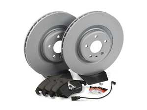 ES#4781617 - 8K0698301M2KT - Front Brake Service Kit - Featuring Zimmerman rotors and ECS EP24 Enthusiast Performance brake pads - Assembled By ECS - Audi
