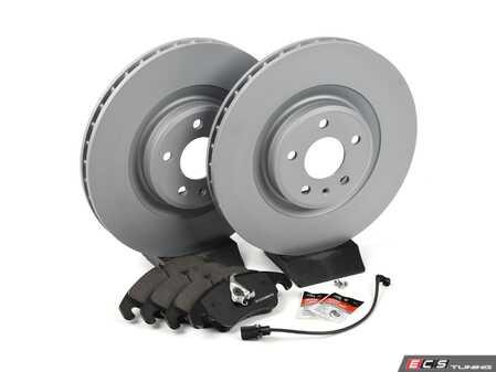 ES#4781617 - 8K0698301M2KT - Front Brake Service Kit - Featuring Zimmerman rotors and ECS EP24 Enthusiast Performance brake pads - Assembled By ECS - Audi