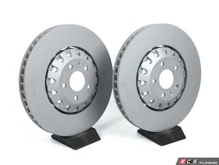 ES#4616340 - 4m0615301asKT -  Front Brake Rotors - Pair (375x36) - Restore the stopping power and add additional protection of Coat Z - Zimmermann - Audi