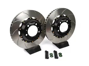 Front 2-Piece Floating Slotted Rotors - Pair (350mm)