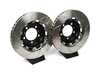ES#4615833 - A1-122 - Front 2-Piece Floating Slotted Rotors - Pair (350mm) - Lightweight construction and a floating, 2-piece design! Includes caliper spacers to accommodate the larger 350mm size over stock. - Girodisc - Porsche