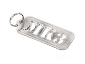 ES#4464935 - 2021096-key3 - MK3 - Keychain - Laser cut .060 stainless keychain. Comes with a stainless split ring. - CJM Industries - Volkswagen
