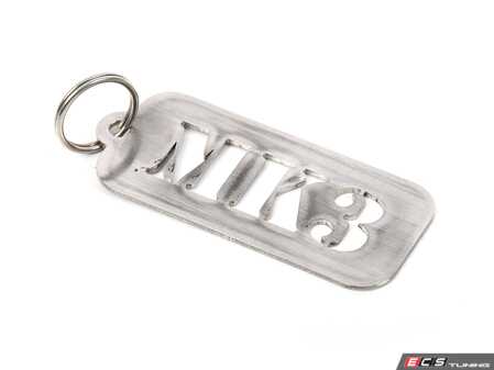 ES#4464935 - 2021096-key3 - MK3 - Keychain - Laser cut .060 stainless keychain. Comes with a stainless split ring. - CJM Industries - Volkswagen