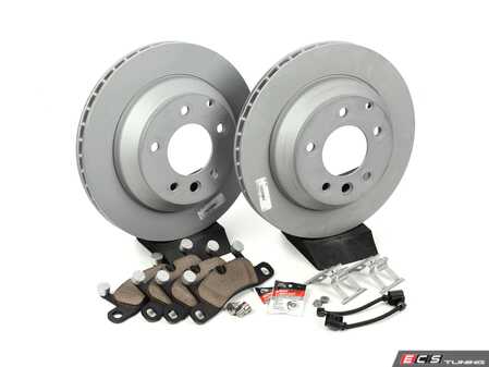 ES#4656985 - 600322920KT1 - Rear Brake Service Kit - Featuring Zimmerman rotors, and ECS DD23 "Daily Driver" ceramic pads. - Assembled By ECS - Porsche