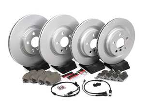 ES#4858717 - 34116865713kt4KT - Front & Rear Brake Service Kit - Featuring V5 ECS rotors and Brembo Ceramics Nao pads - Assembled By ECS - MINI